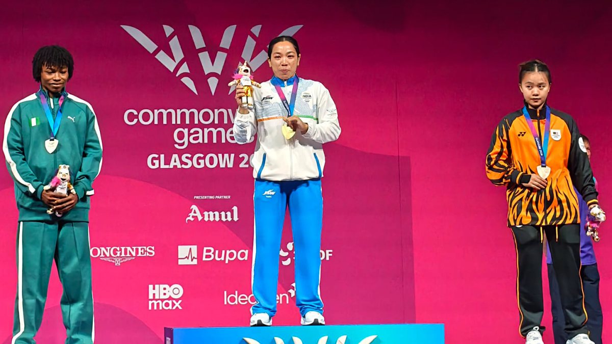 Mirabai Chanu wins gold in women's 48kg weightlifting at Commonwealth Games