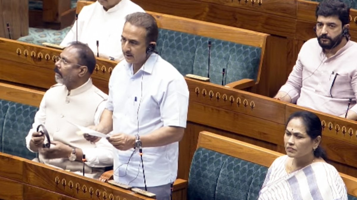 Union MoS Kirti Vardhan Singh addresses Lok Sabha during Monsoon Session