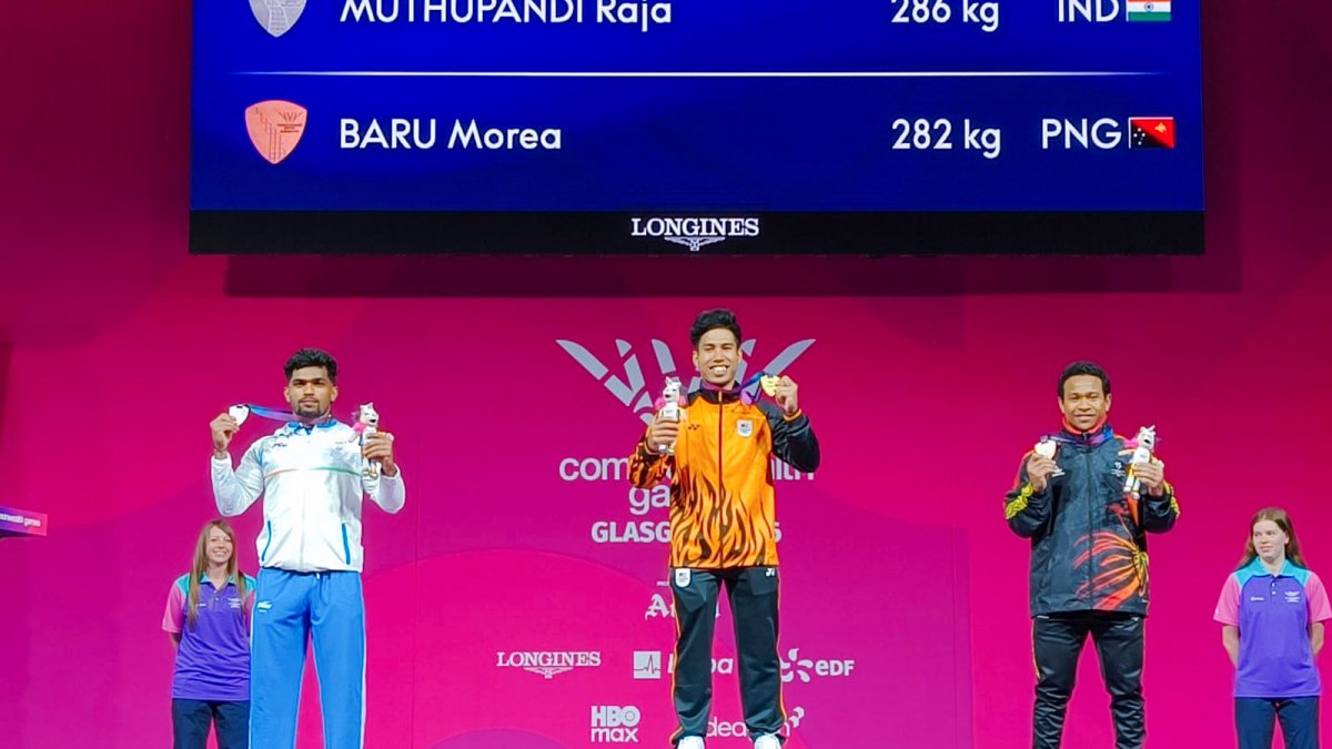 Indian weightlifter Raja Muthupandi wins silver at Commonwealth Games
