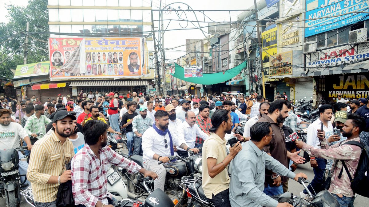 Valmiki community holds motorcycle rally during Punjab bandh