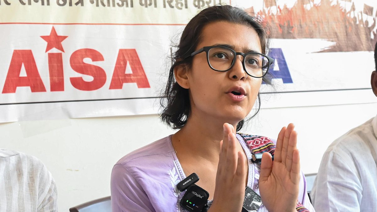 AISA president addresses press conference on NEET paper leak protest
