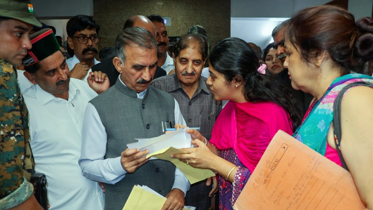 Himachal CM Sukhu listens to public grievances in Dharamshala