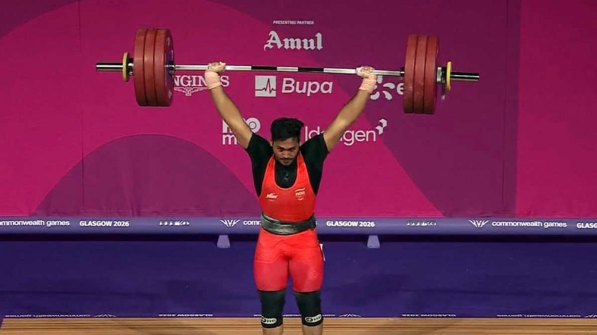 India's Valluri Ajaya Babu wins silver in men's 79kg weightlifting at CWG 2026