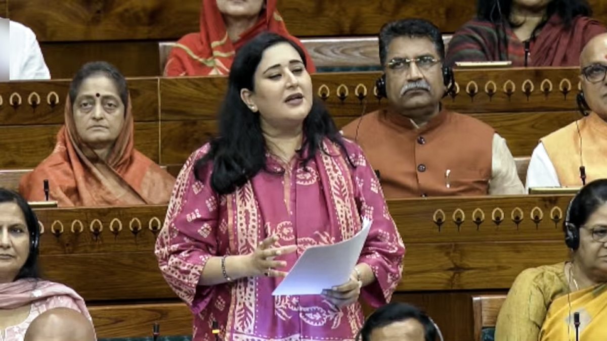 BJP MP Bansuri Swaraj addresses Lok Sabha during Monsoon Session
