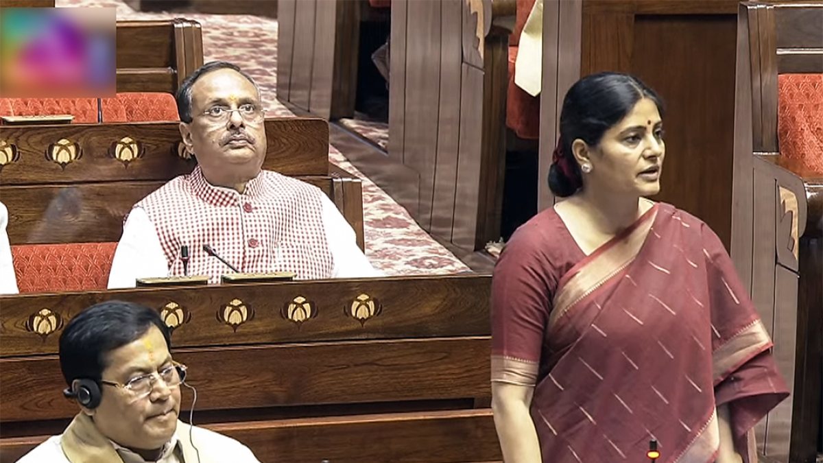 Anupriya Patel addresses Rajya Sabha during Monsoon Session