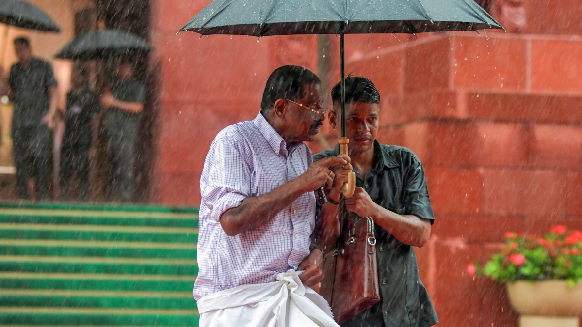Congress MP M.K. Raghavan at Parliament during Monsoon Session