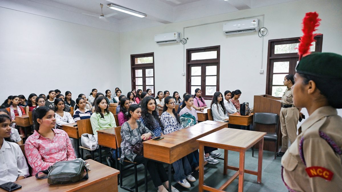 Students attend the Orientation Program on the first day of the new session at…