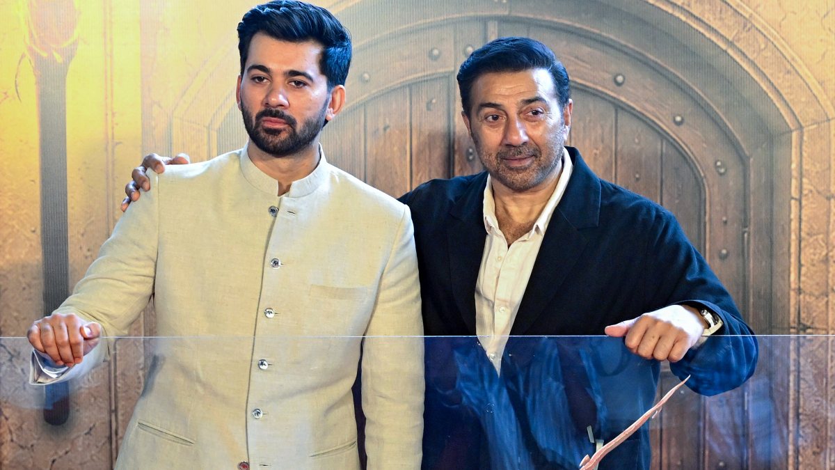 Sunny Deol and son Karan Deol launch Batwara 1947 trailer in Mumbai