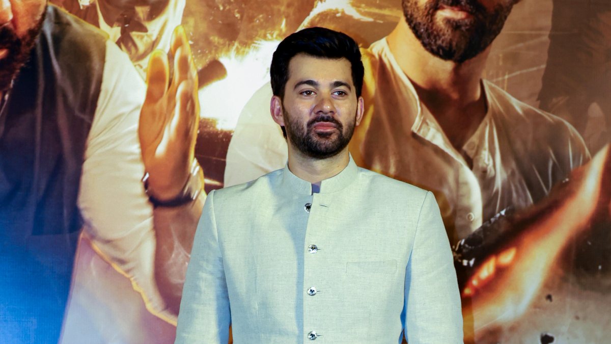 Karan Deol arrives for Batwara 1947 trailer launch in Mumbai