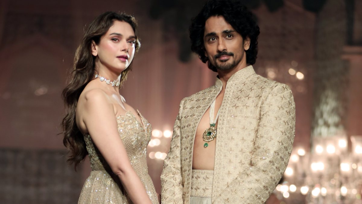 Aditi Rao Hydari and Siddharth walk for Jayanti Reddy at ICW 2026