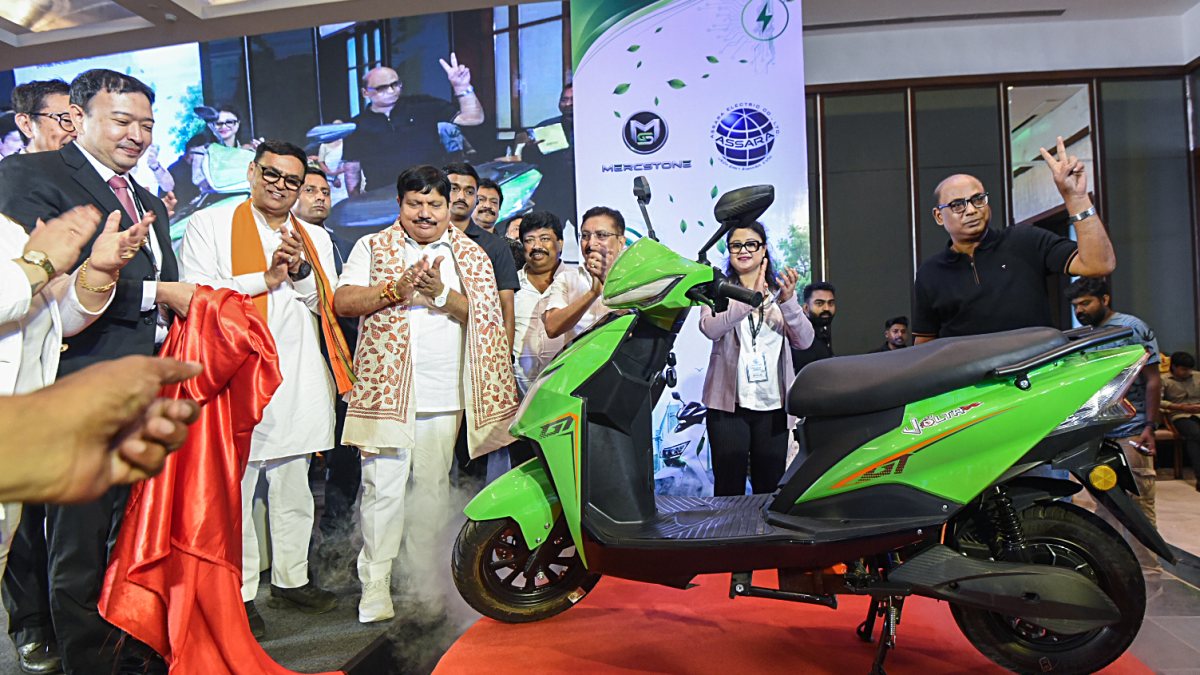 West Bengal minister launches Mercstone EV electric scooter in Kolkata