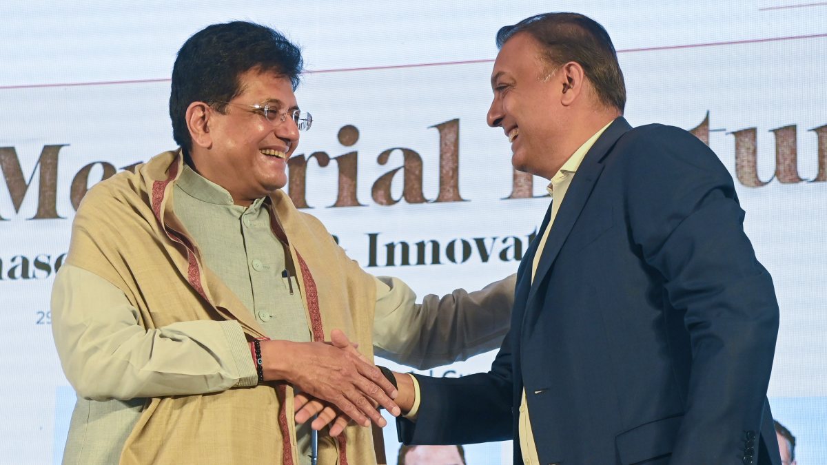 Piyush Goyal felicitated at 22nd JRD Tata Memorial Lecture