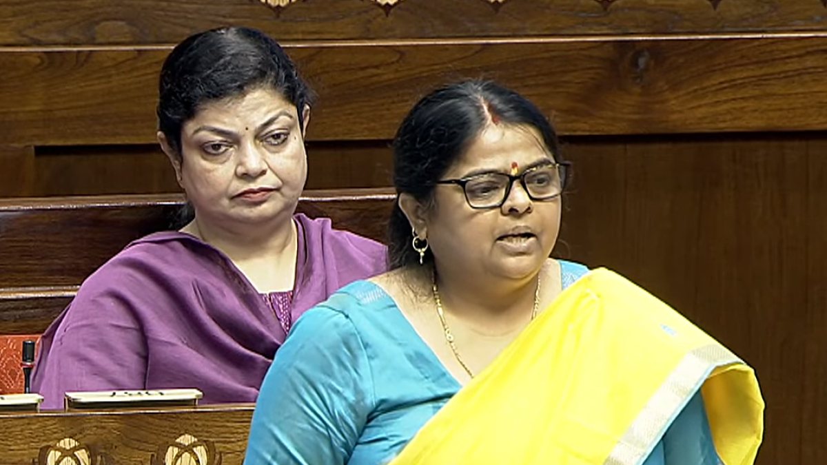 BJP MP Sangeeta Yadav addresses Rajya Sabha during Monsoon Session