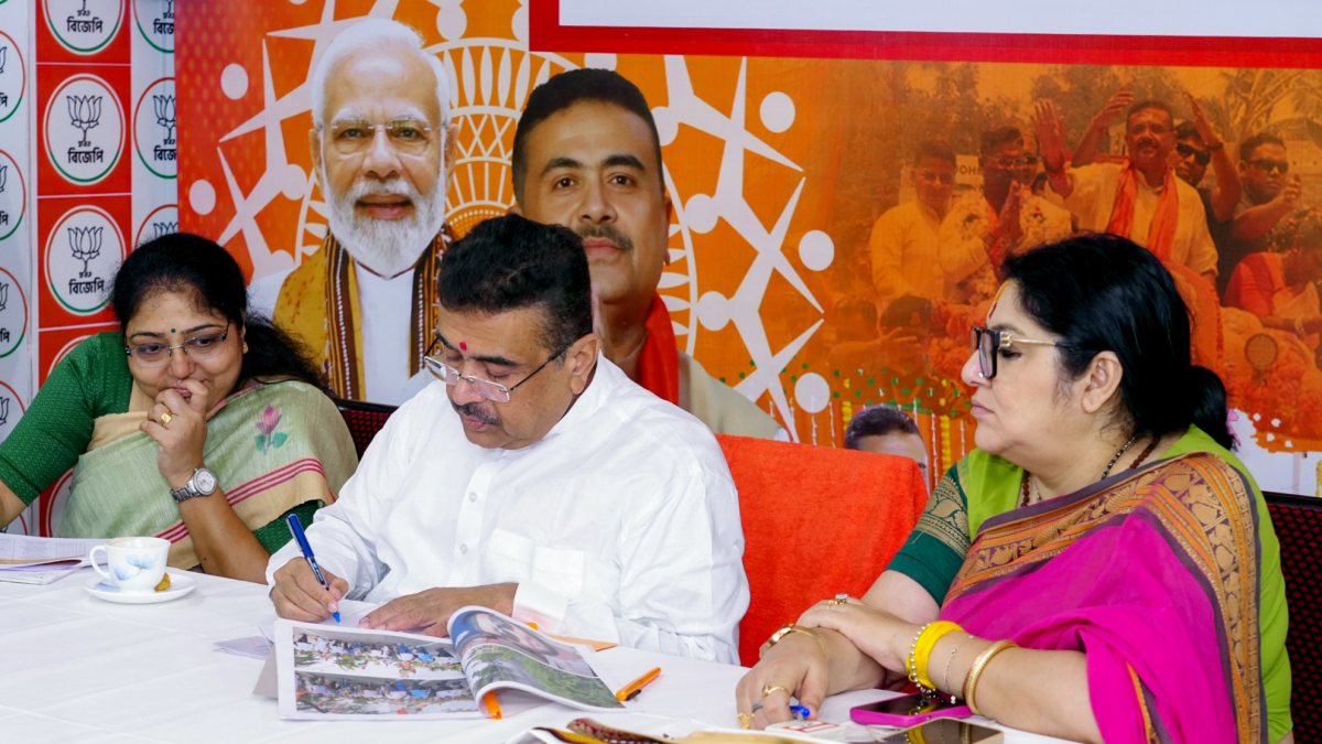 West Bengal CM Suvendu Adhikari holds Janta Darbar in Kolkata
