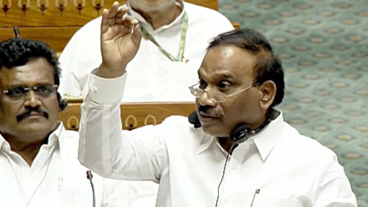 DMK MP Andimuthu Raja addresses Lok Sabha during Monsoon Session