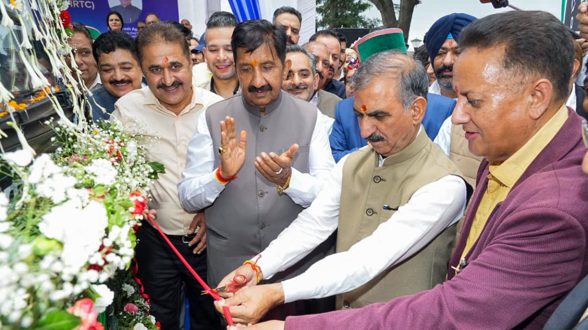 Himachal CM flags off 297 new electric buses for HRTC