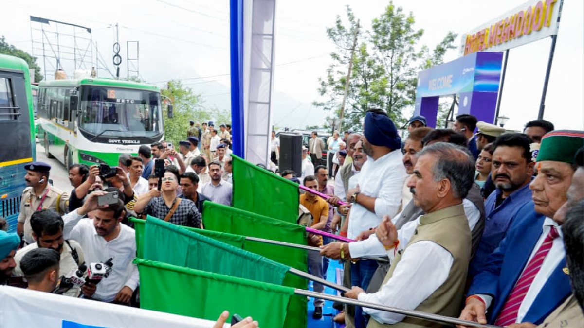 Himachal CM flags off 297 new electric buses for HRTC
