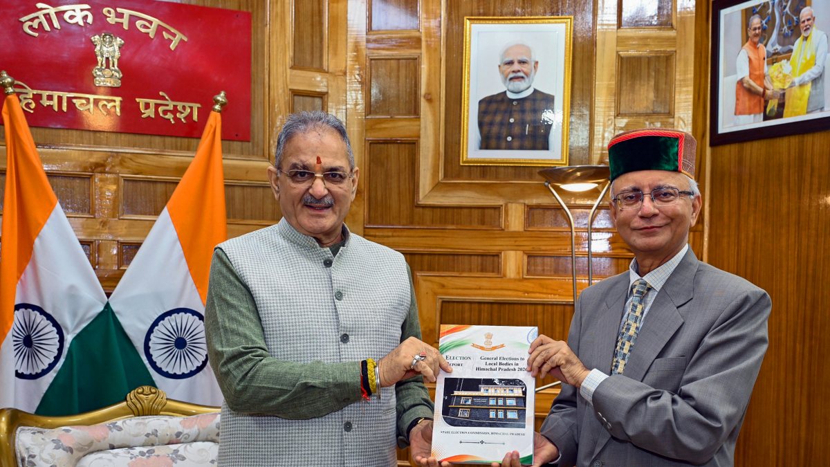 Himachal governor receives local body election report