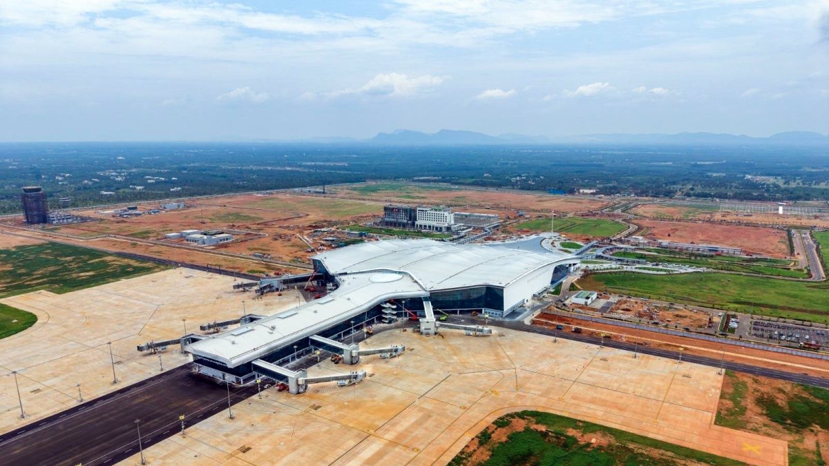 PM Modi shares aerial view of new Andhra airport