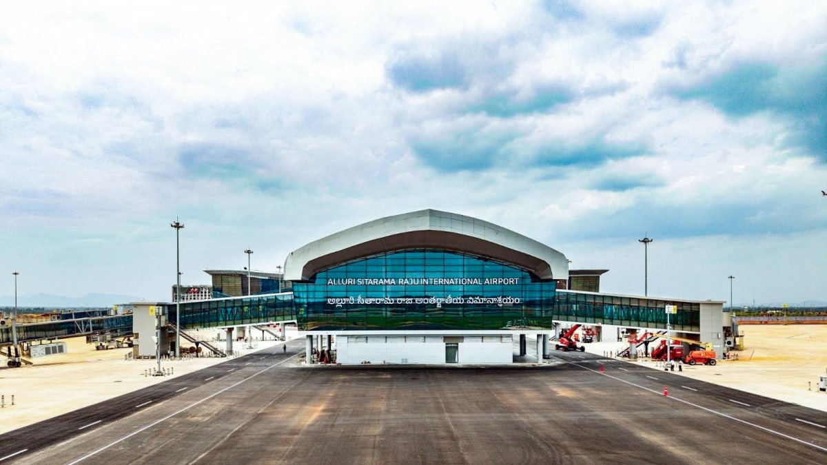 Modi shares aerial view of new Andhra airport