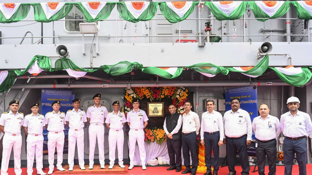 Indian Navy receives second diving support vessel Nipun