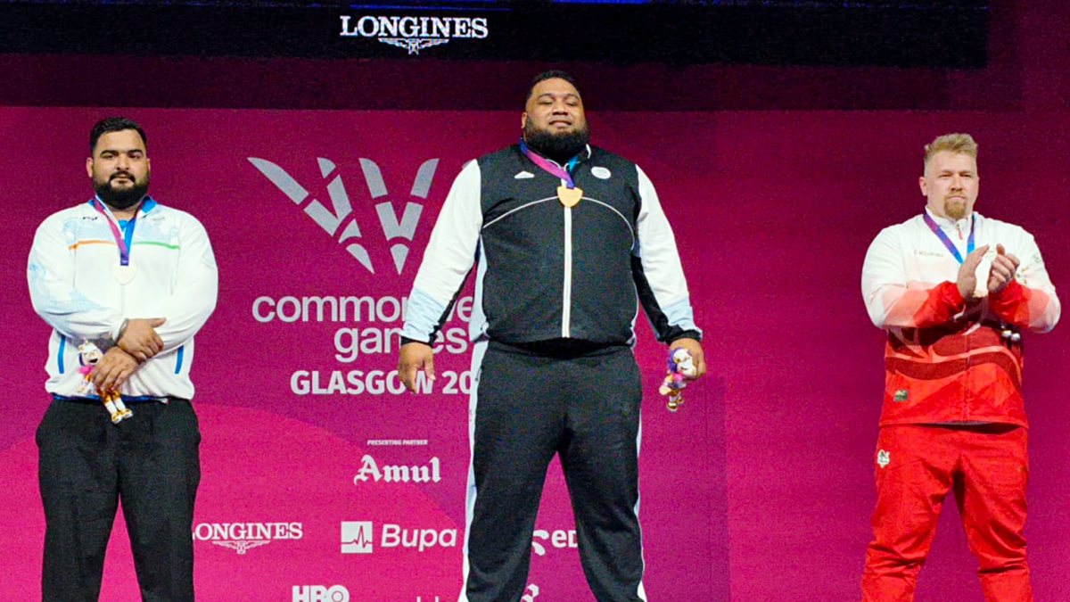 Indian weightlifters shine at Glasgow Commonwealth Games podium