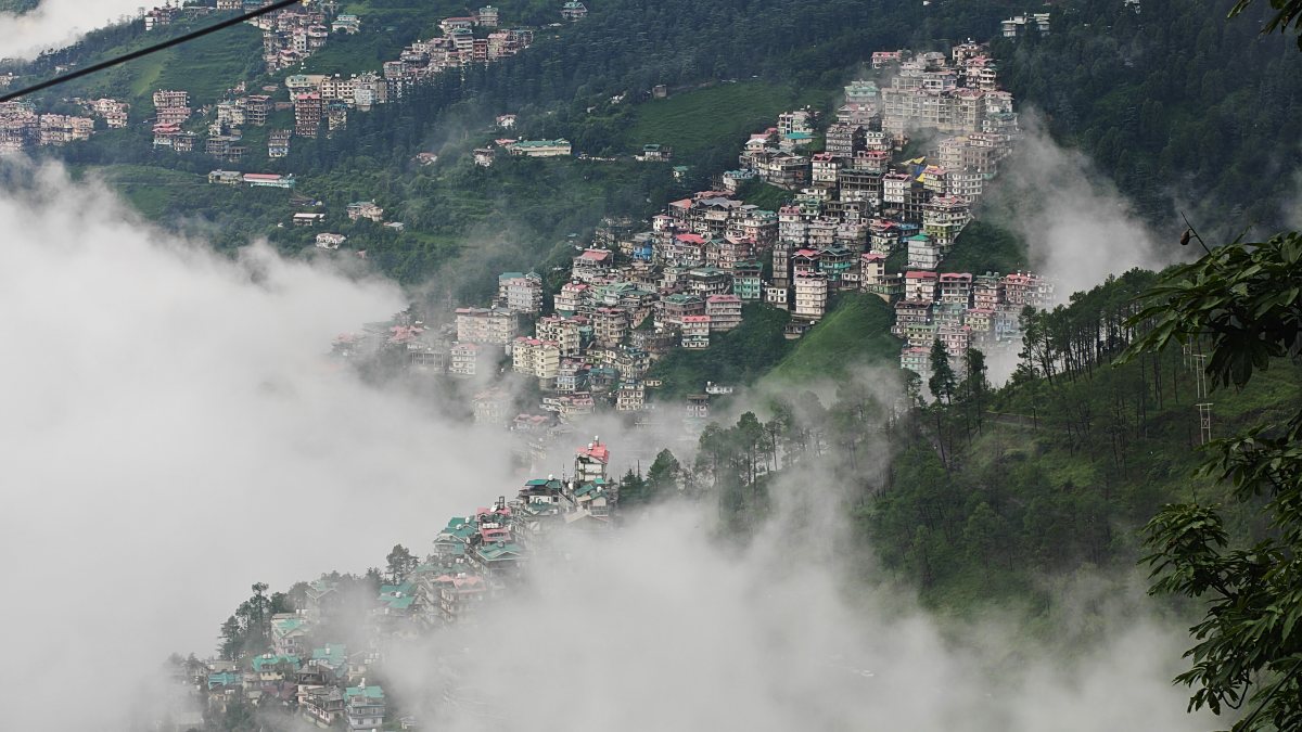 Clouds engulf Shimla after heavy rainfall