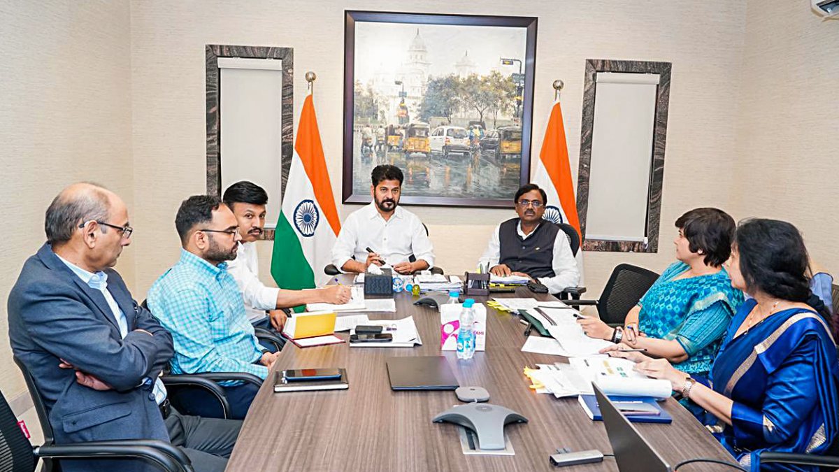 Telangana CM chairs energy department review meet in Hyderabad
