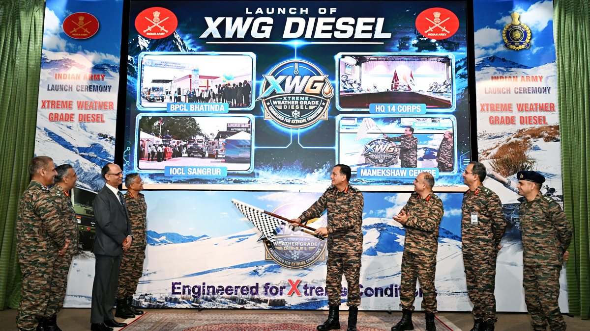 Army chief flags off Xtreme Weather Grade diesel launch