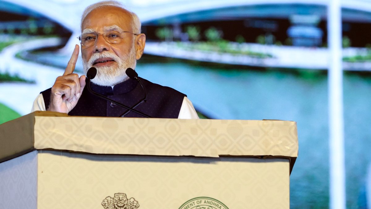 PM Modi addresses public meeting in Vizianagaram