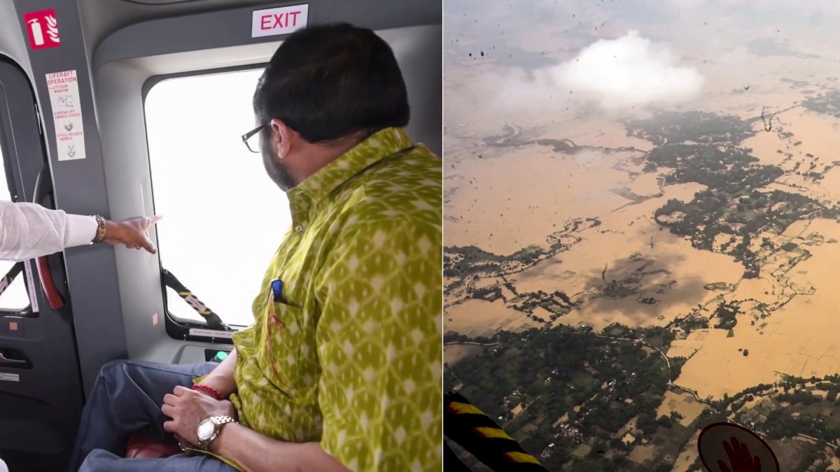 Odisha CM conducts aerial survey of flood-hit districts