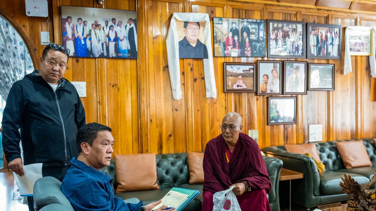 Buddhist lamas meet Arunachal CM Pema Khandu in Itanagar