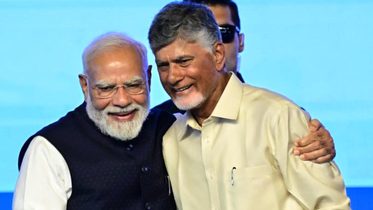 Modi and Naidu inaugurate projects in Vizianagaram