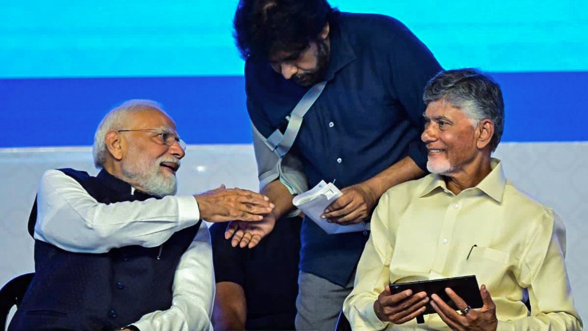 PM Modi, Pawan Kalyan at Andhra project launch