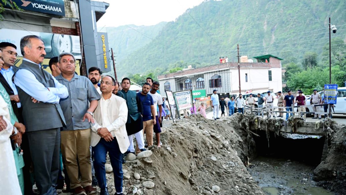 Himachal CM visits rain-hit Chamba, meets affected locals