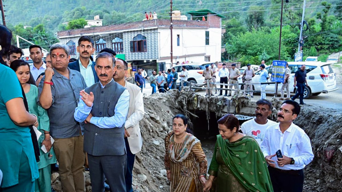 Himachal CM visits rain-hit Chamba, meets affected locals
