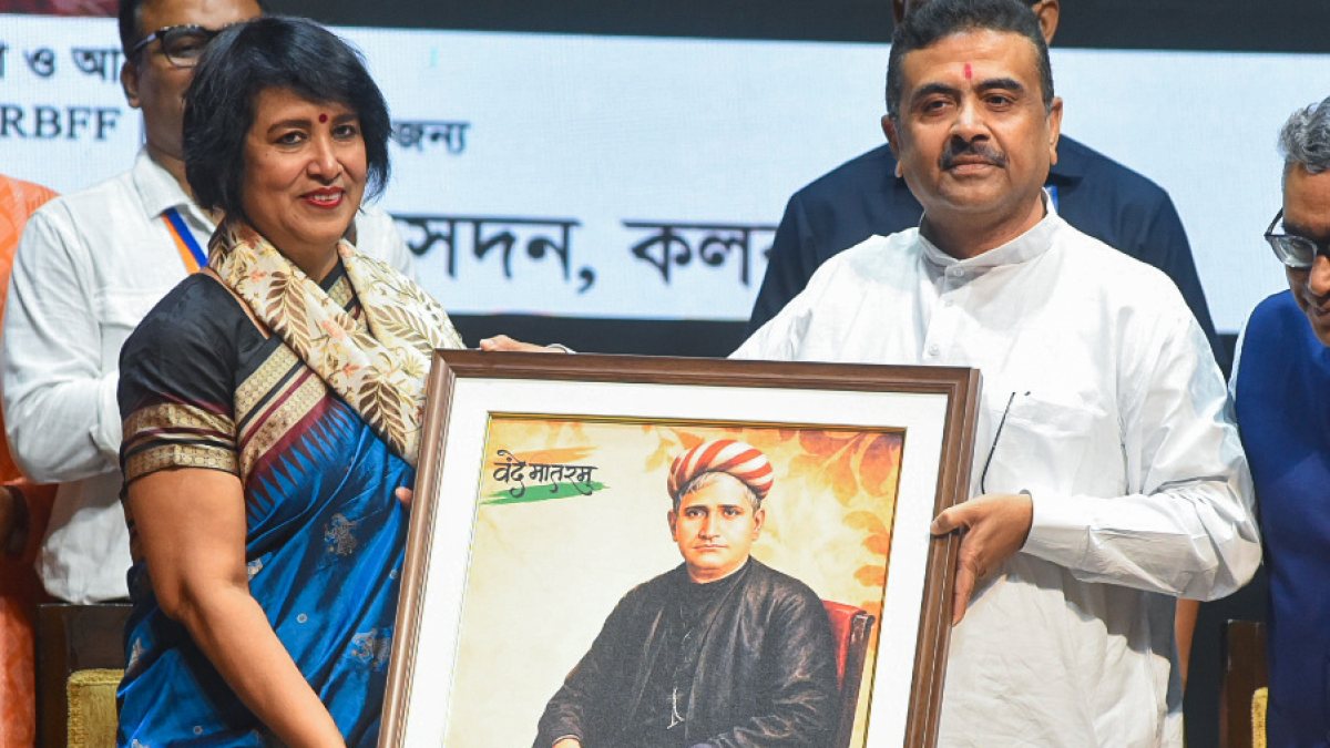 West Bengal CM felicitates exiled Bangladeshi writer Taslima Nasrin in Kolkata