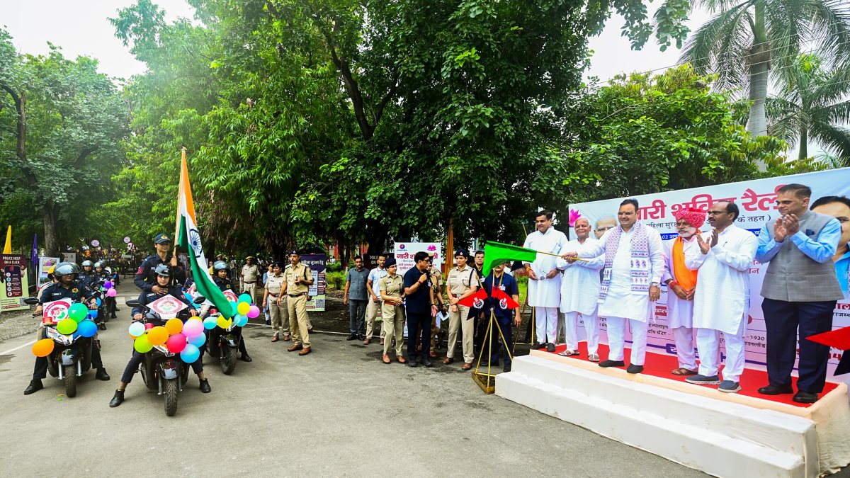 Rajasthan CM flags off Nari Shakti Rally in Udaipur