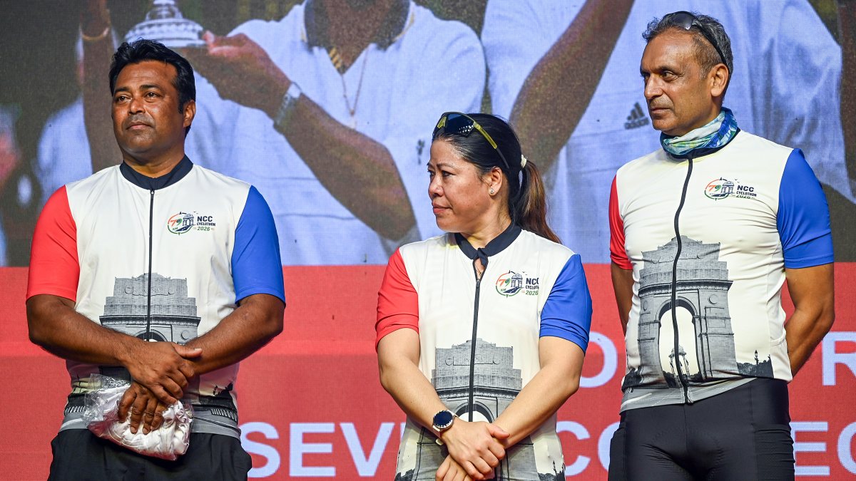 Leander Paes, Mary Kom flag off NCC Cyclothon 2026 in Delhi