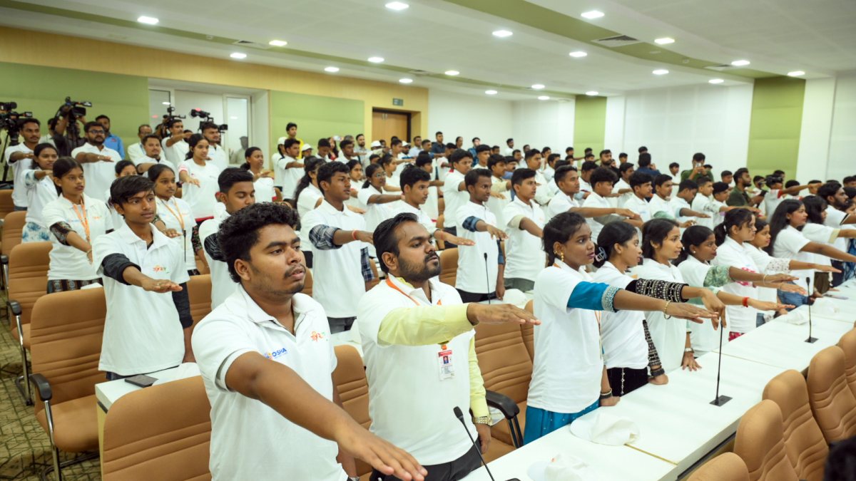 Youth pledge for drug-free India at Bhubaneswar event