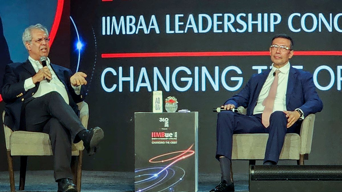 Noel Tata addresses IIMBue 2026 leadership conclave in Bengaluru