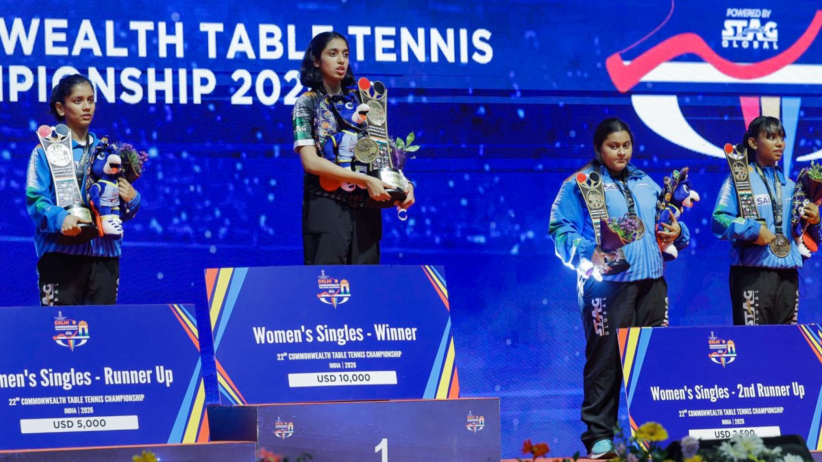 Indian paddlers sweep medals at Commonwealth Table Tennis Championship