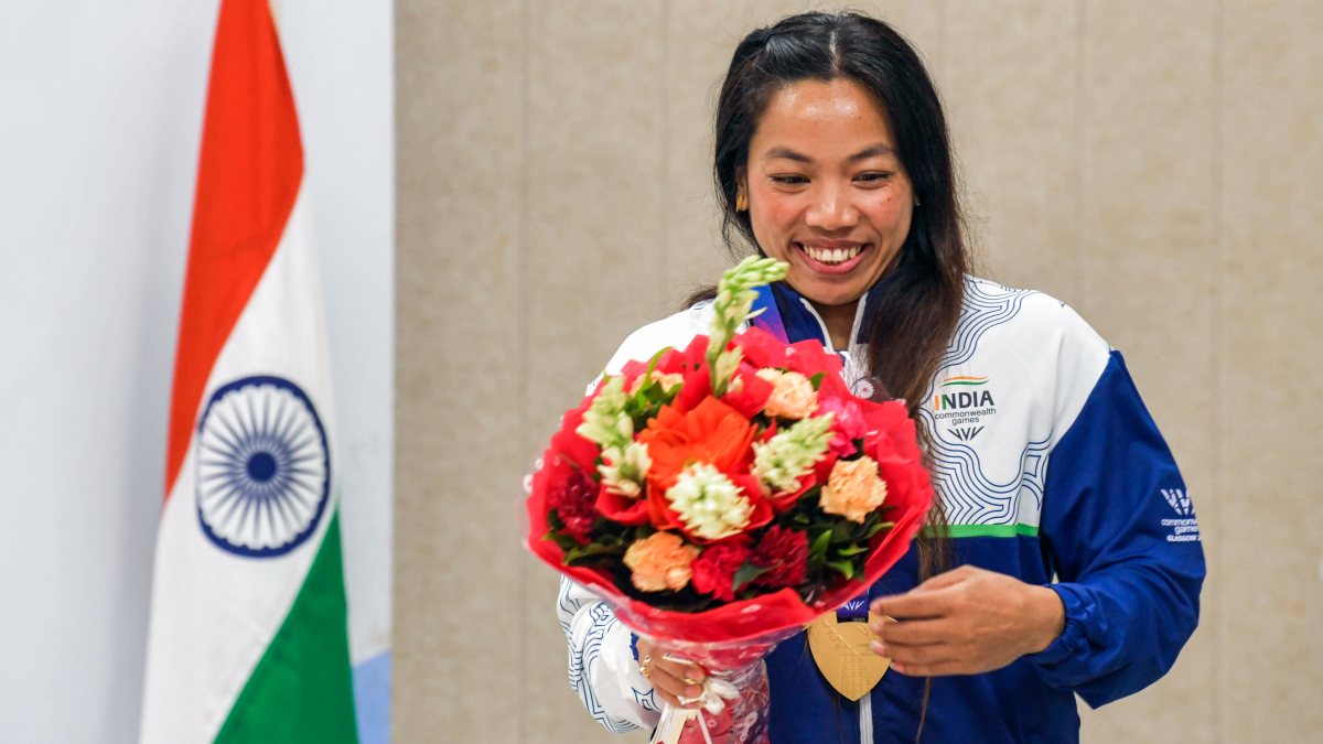 Mirabai Chanu felicitated for Commonwealth Games glory