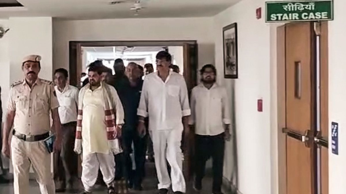 WFI chief Brij Bhushan arrives at court ahead of verdict