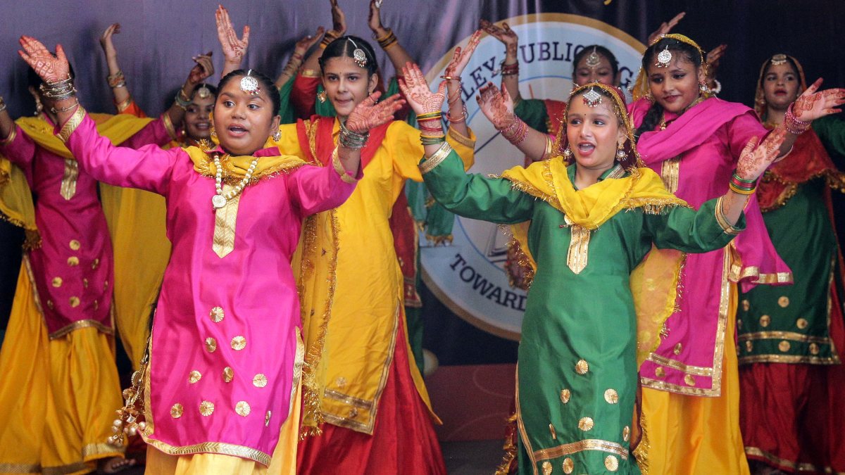 Punjabi students perform Gidha at Teej festival in Amritsar
