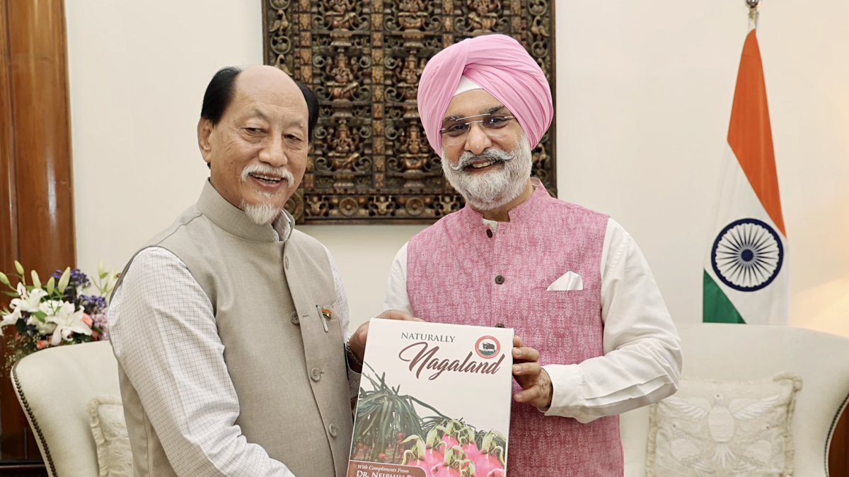 Delhi LG meets Nagaland CM at Lok Niwas
