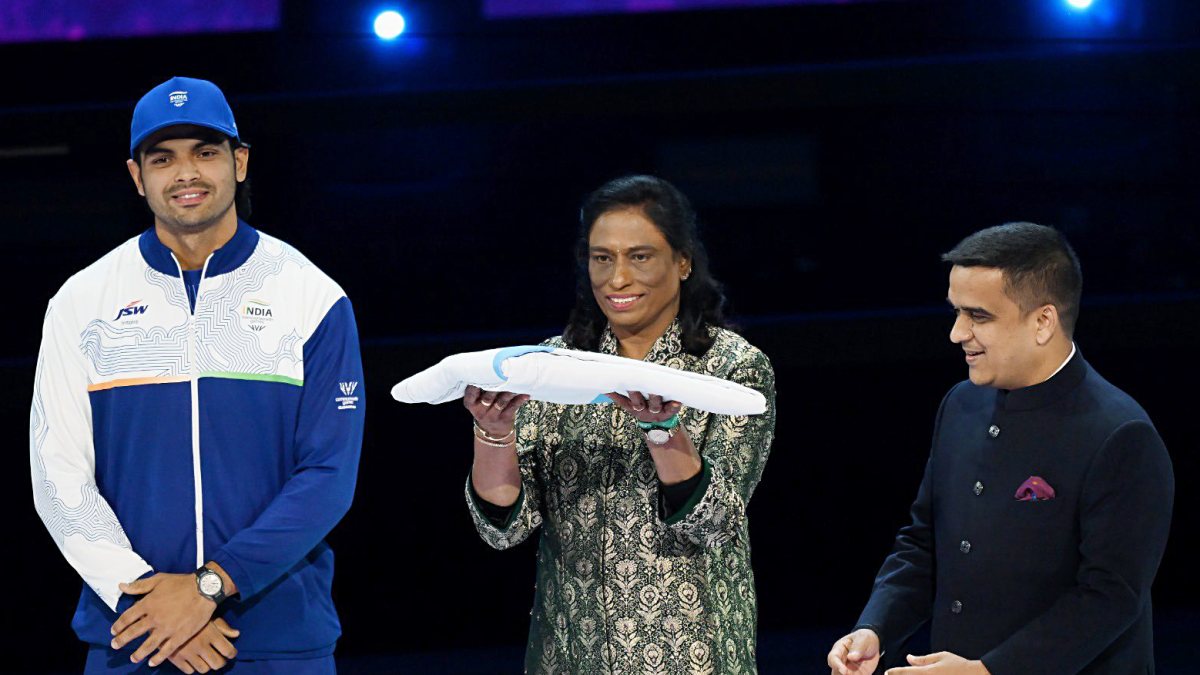 PT Usha receives Commonwealth Games flag in Glasgow