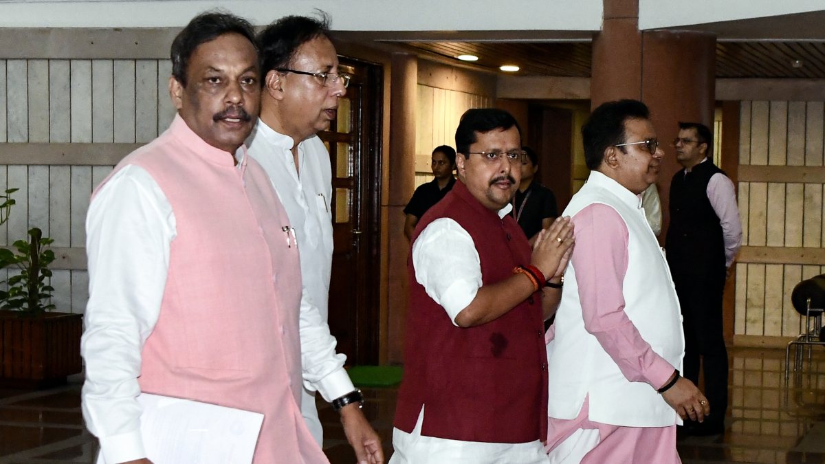 NDA leaders gather for parliamentary party meeting in New Delhi
