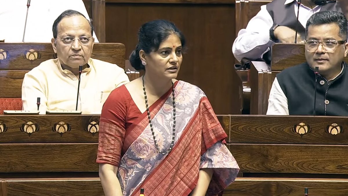 Anupriya Patel addresses Rajya Sabha during Monsoon session