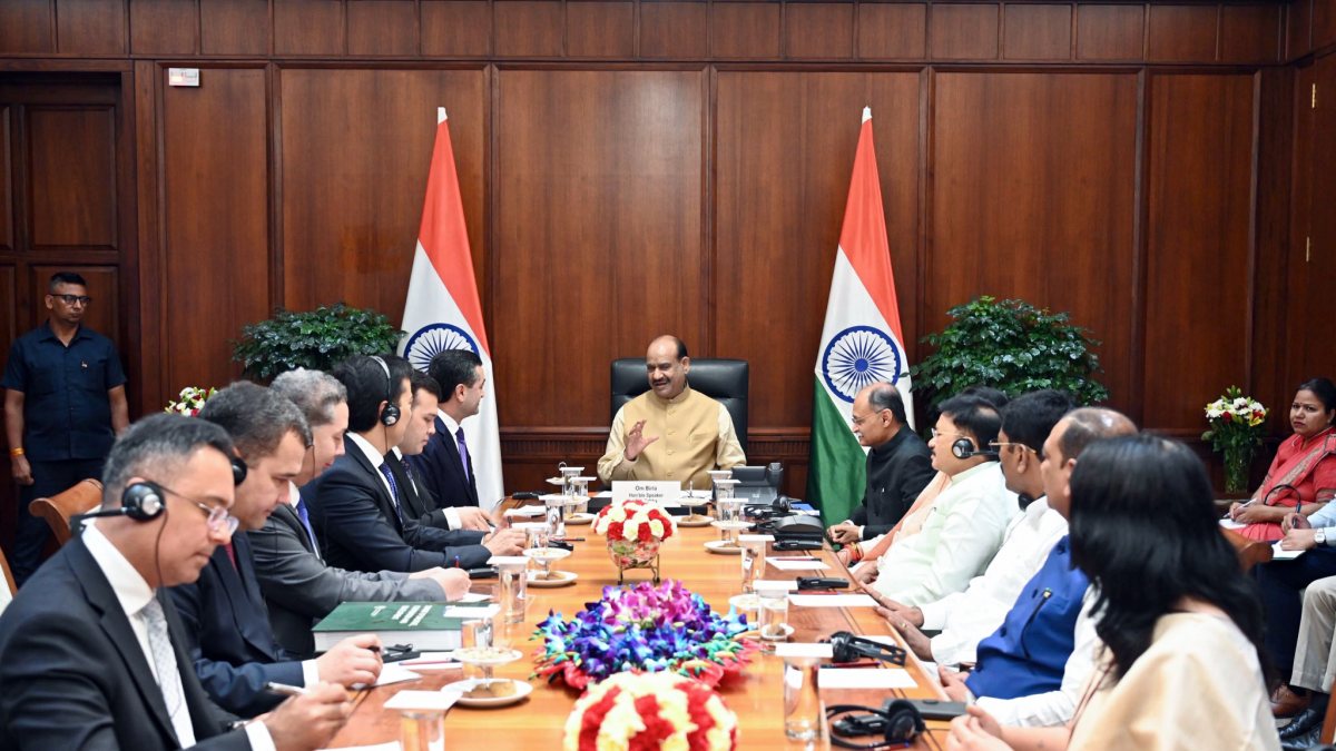 Lok Sabha Speaker meets Uzbekistan FM in New Delhi